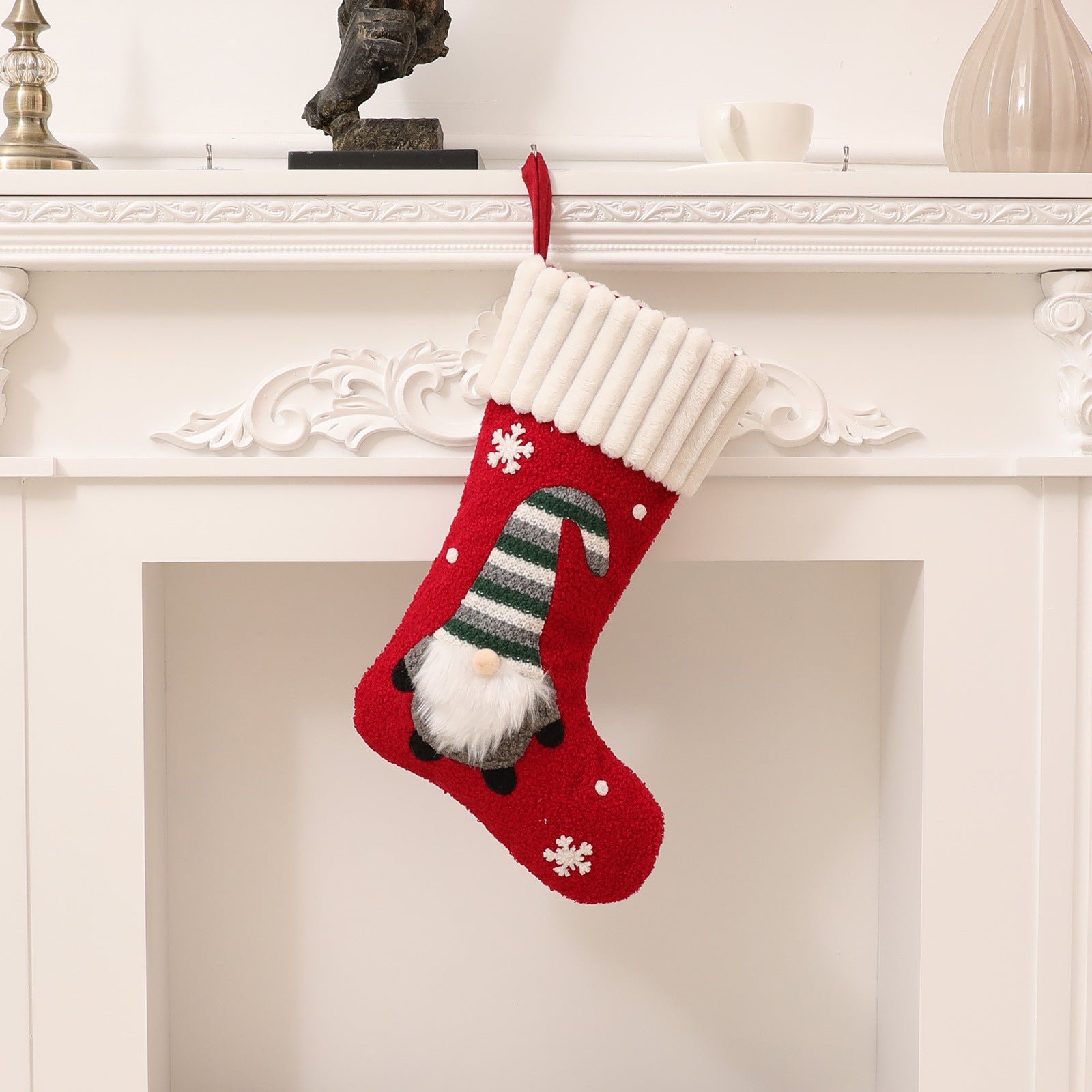 Wholesale Christmas Knitted Socks Dolls Children Candy Gift Bags
